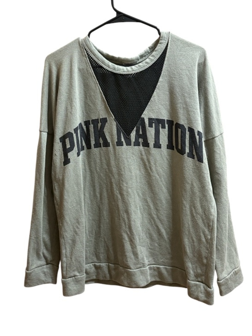 PINK Campus Pink Nation Mesh Athletic Sweatshirt